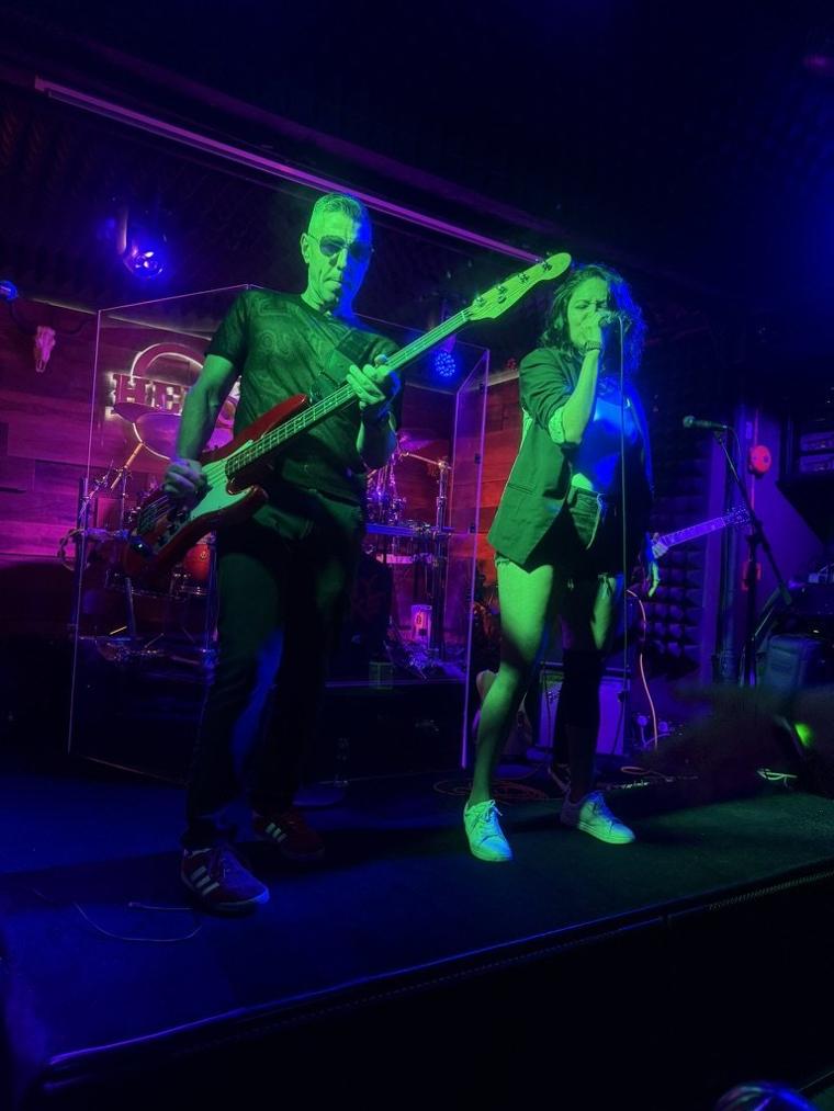 Loic and Jeane on stage