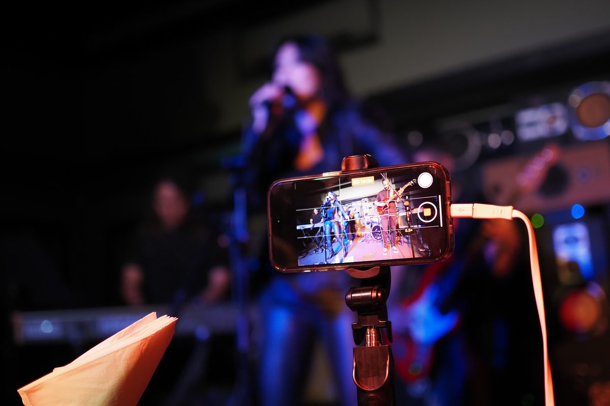 Recording the show